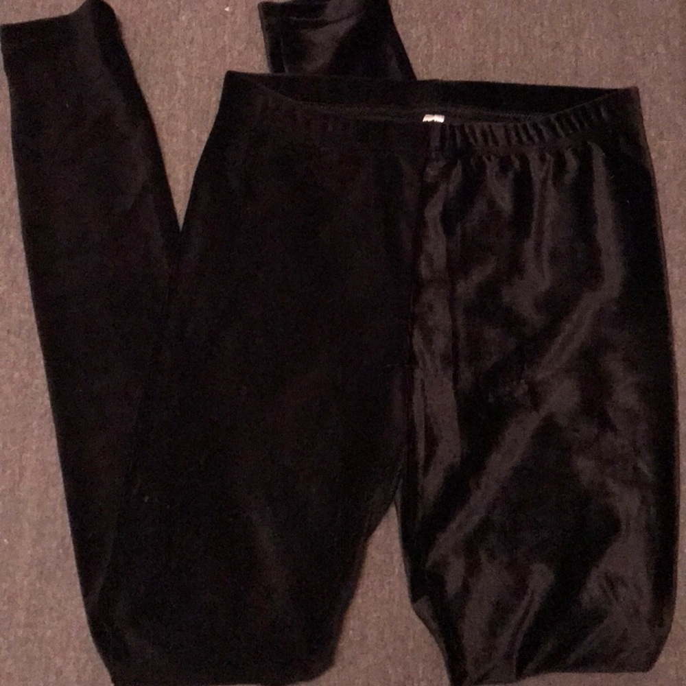 Black Velvet leggings